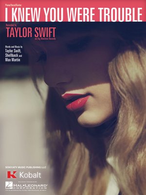 cover image of I Knew You Were Trouble Sheet Music
